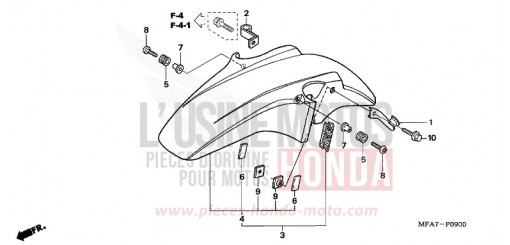 FRONT FENDER CBF1000A6 de 2006